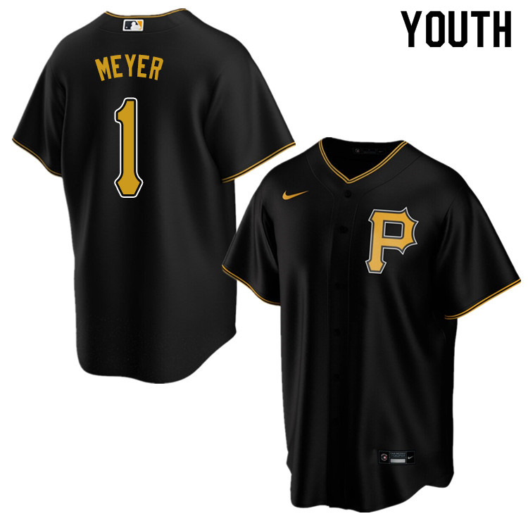 Nike Youth #1 Billy Meyer Pittsburgh Pirates Baseball Jerseys Sale-Black